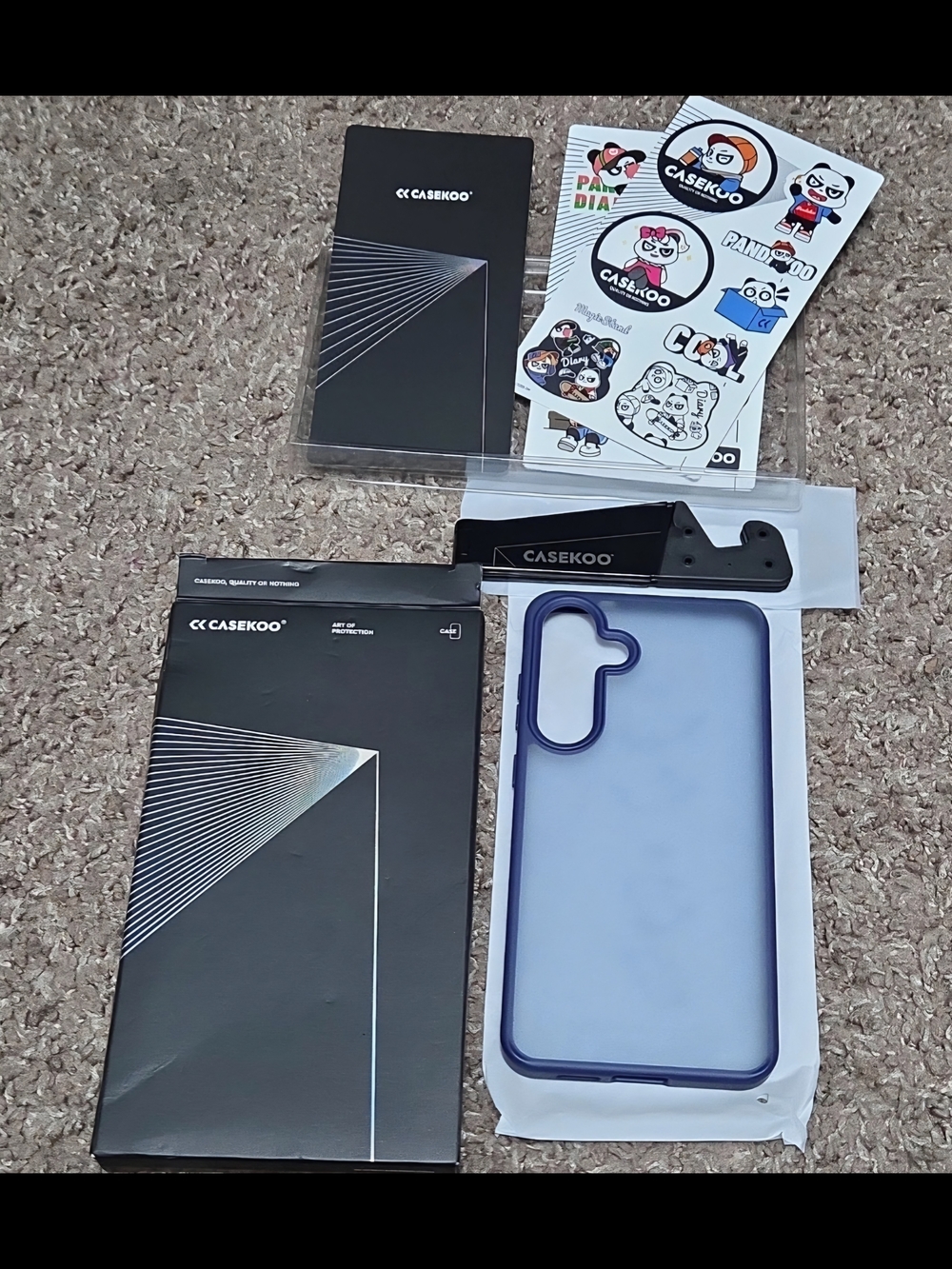 NIB CASEKOO Matte Translucent Case for Samsung Galaxy S25+ Blue